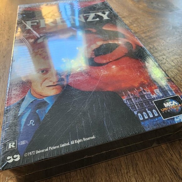 Alfred Hitchcock Collection Frenzy VHS 1972 Movie Sealed R MCA Universal NTSC - Picture 2 of 3